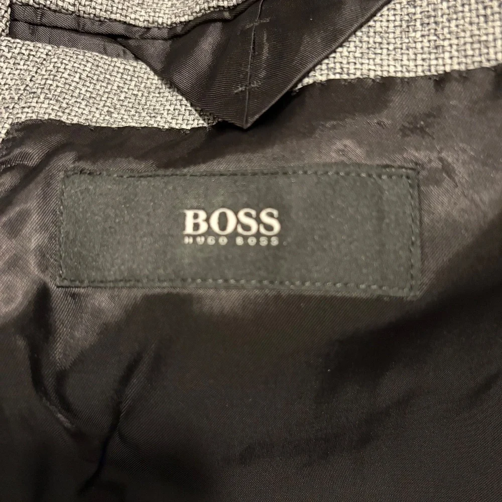 Boss Mens Sport Coat with Removable Puffer Vest Black Grey Size 44L - Picture 4 of 6